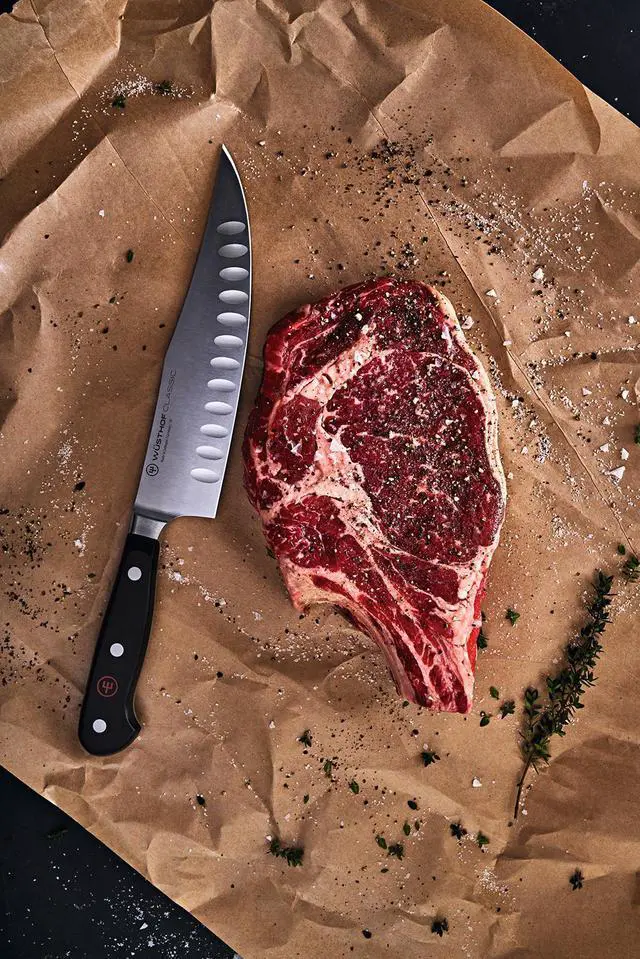 Alt view image 9 of 9 - Wusthof Classic 7" Craftsman Knife, Hollow Edge