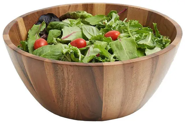 Alt view image 2 of 3 - Frieling Acacia Wood Tulip Bowl, Large 5-Inch x 12-Inch Diameter