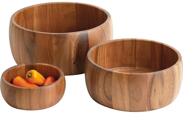 Alt view image 4 of 4 - Frieling Acacia Wood Calabash Bowl, Small 2.5-Inch x 7-Inch Diameter