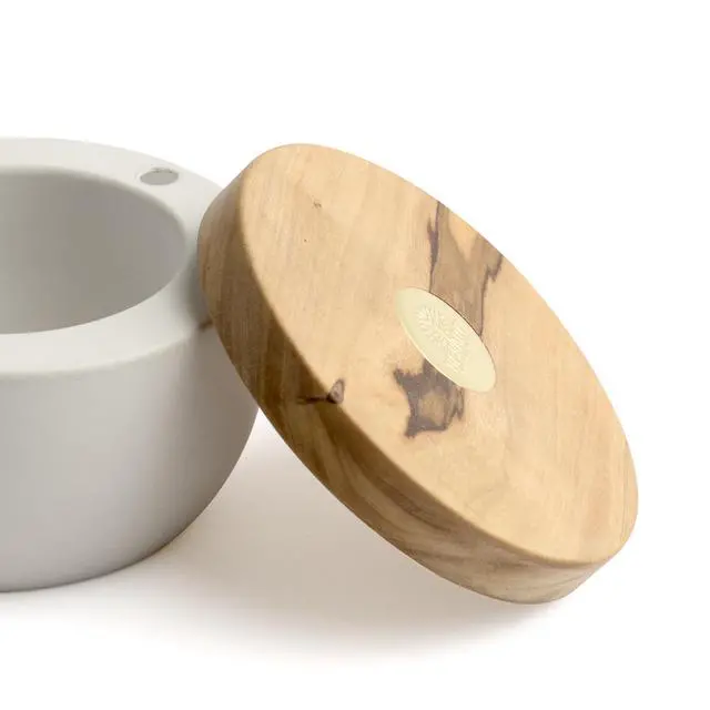 Alt view image 2 of 6 - Berard Round Salt Keeper Millenari White
