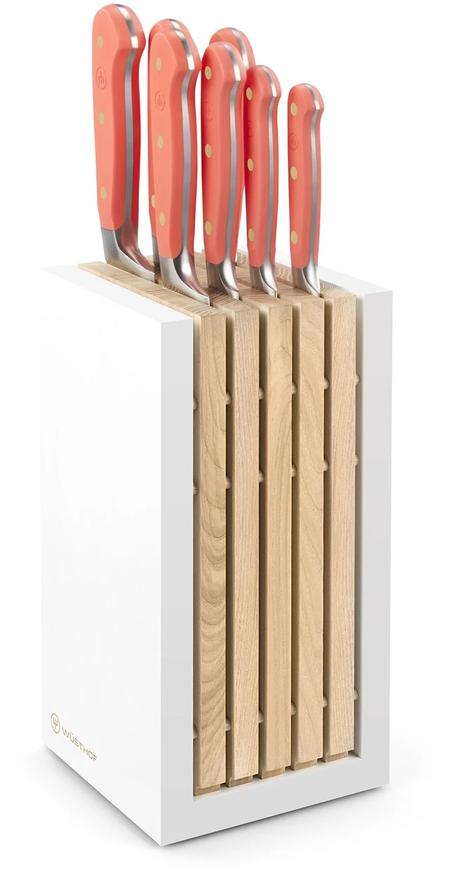 Main image of Wusthof Classic 8 Piece Knife Block Set, Coral Peach