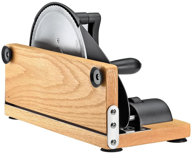 Alt view image 3 of 5 - Zassenhaus Vintage Bread Slicer, Hand Crank Home Bread Slicer, 11.75" x 8", Matte Black