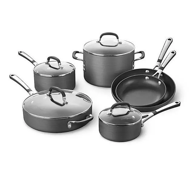 Alt view image 3 of 3 - Calphalon 10-pc. Nonstick Simply Calphalon Nonstick Cookware Set