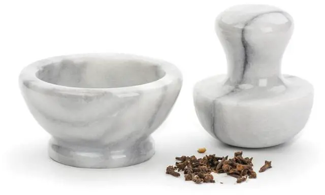 Alt view image 3 of 9 - RSVP White Marble Spice Grinder Set