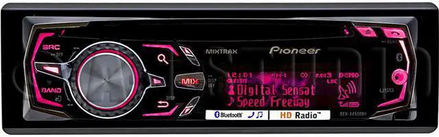 Alt view image 4 of 6 - Pioneer Deh-X8500bh Car Radio Cd/Mp3/Usb Aux Bluetooth Car Audio Car Stereo