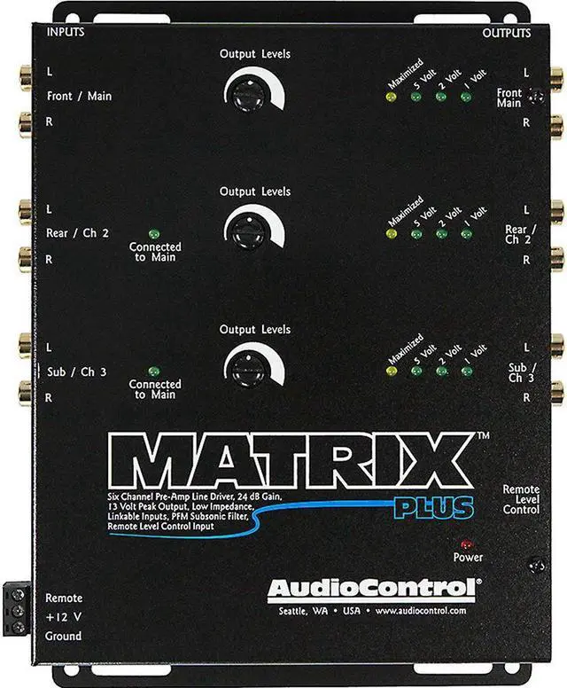 Main image of Audiocontrol MATRIX PLUS 6-channel Line Driver