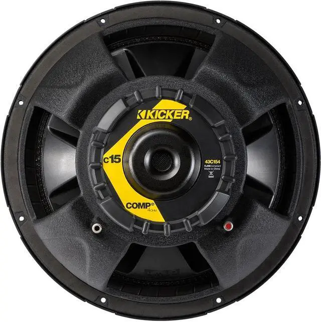 Alt view image 4 of 20 - Kicker Classic 15" Comp 4 Ohm SVC Subwoofer