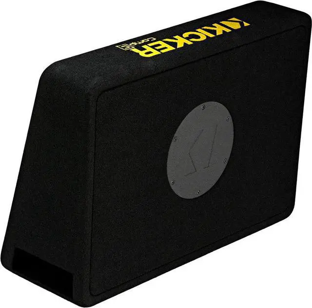 Alt view image 7 of 20 - Kicker 44TCWC102 CompC 10" 600 Watt 2-Ohm Loaded Shallow Car Subwoofer Enclosure