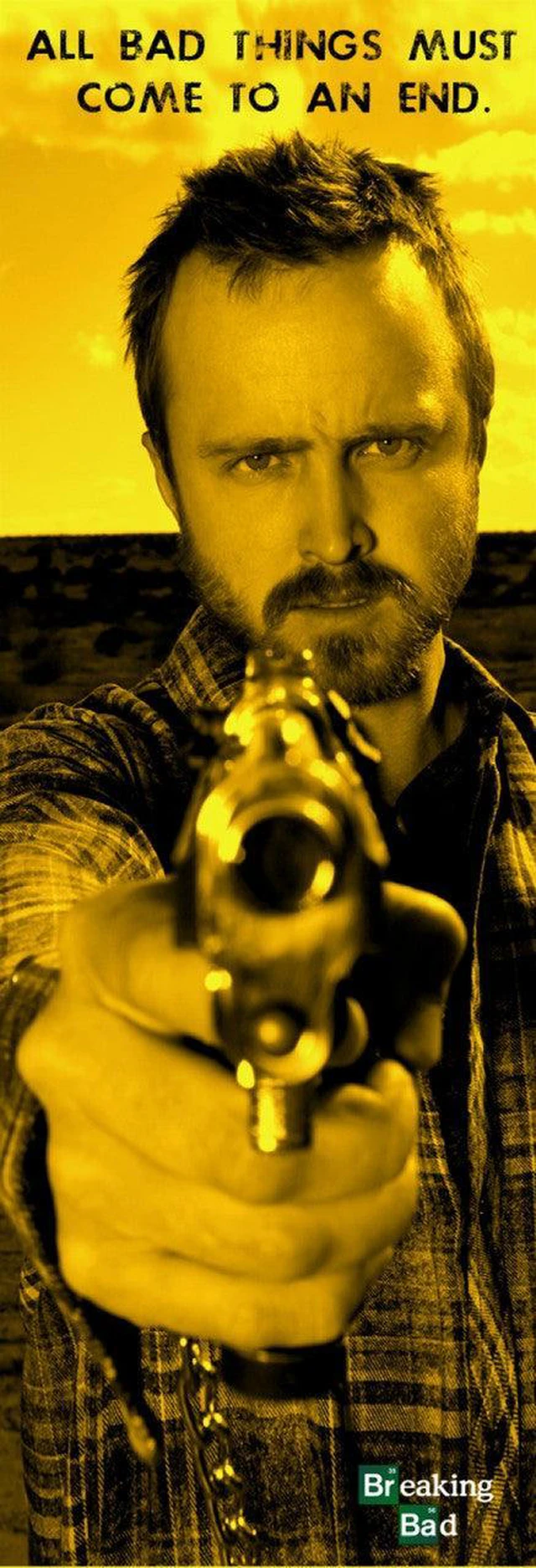 Main image of Breaking Bad Jesse Bad Things Gun Poster (24 x 36)