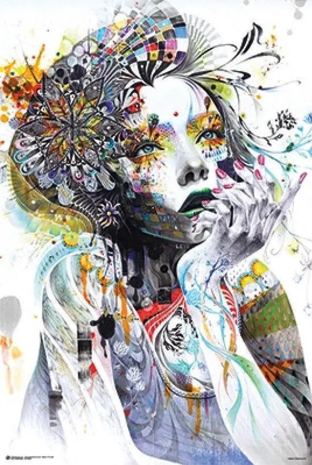 Main image of Circulation Fantasy Girl Face Poster Print (24 X 36)