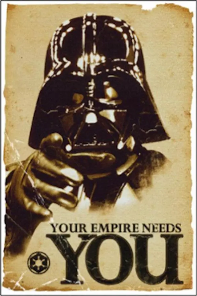 Main image of Star Wars Darth Vader Your Empire Needs You Poster Print (22 x 34)