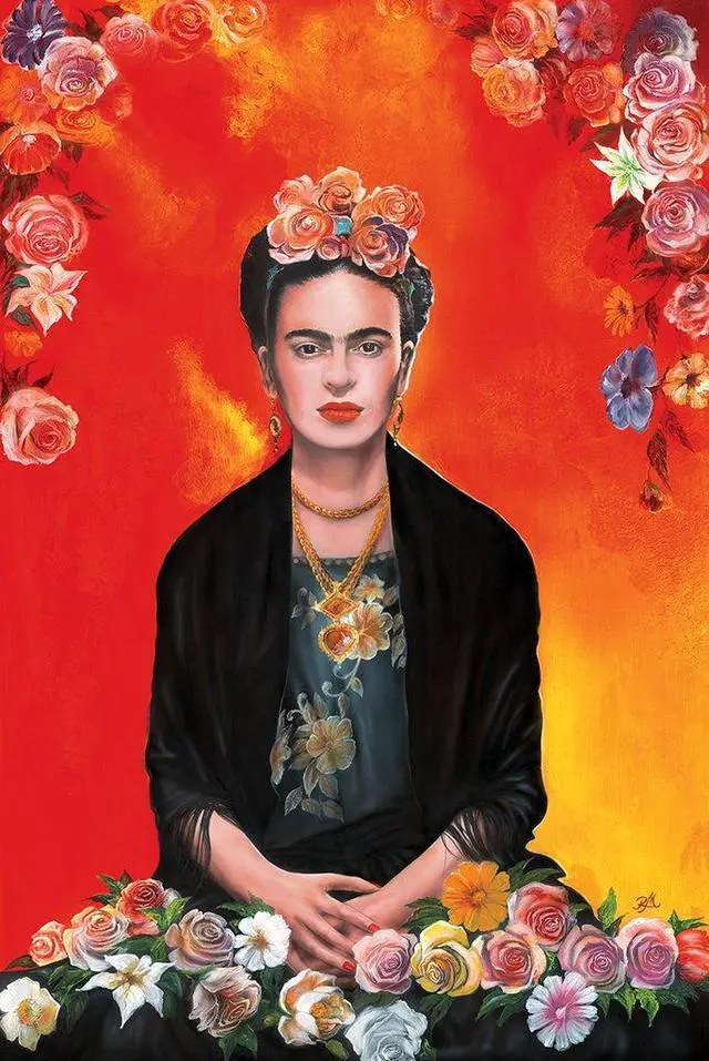 Main image of Frida Kahlo Meditation Poster Print (22 x 34)