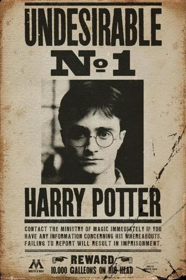 Main image of Harry Potter - Undesirable No 1 Wanted Poster Print (24 X 36)