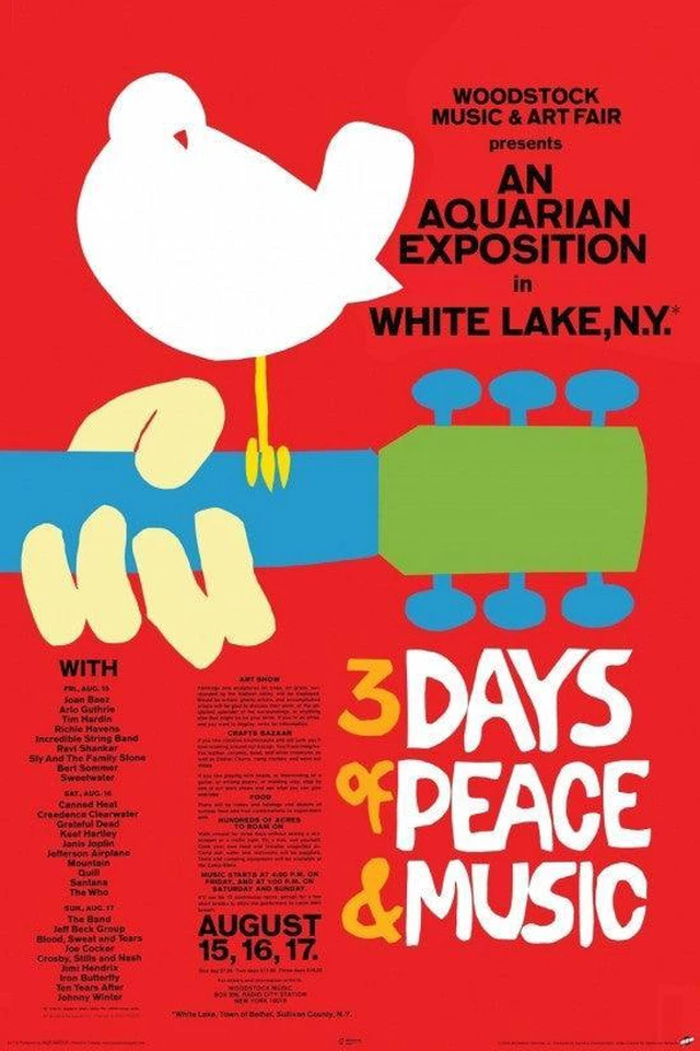 Main image of Woodstock - Concert Poster Print (22 x 34)