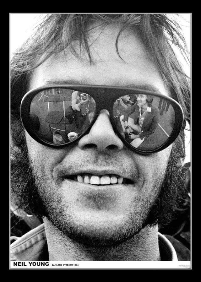 Main image of Neil Young Oakland Stadium 1974 Poster Print (24 x 36)