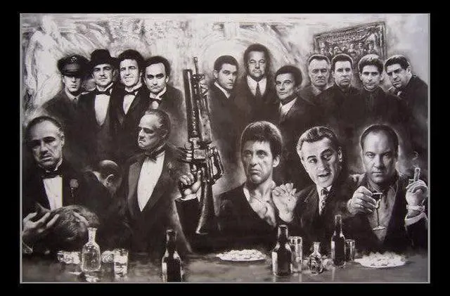 Main image of Gangsters Collage Poster Print (36 x 24)