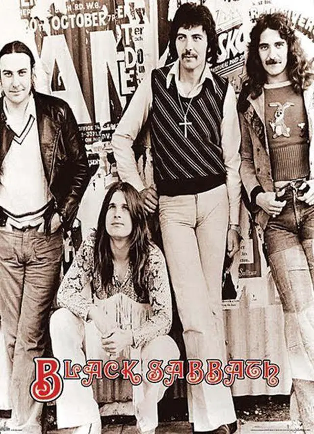 Main image of Giant Black Sabbath Early Group 40' X 55' Poster Print (22 x 34)