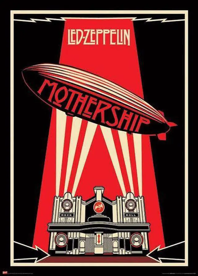 Main image of Giant Led Zeppelin Mothership 40' X 55' Poster Print (24 X 36)