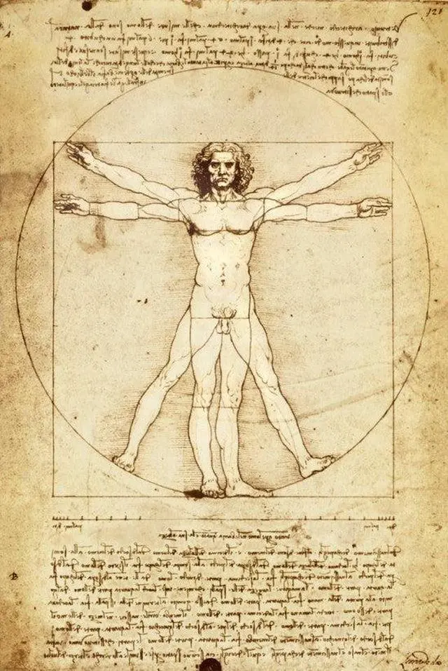 Main image of Da Vinci Vitruvian Man Poster Print (22 x 34)