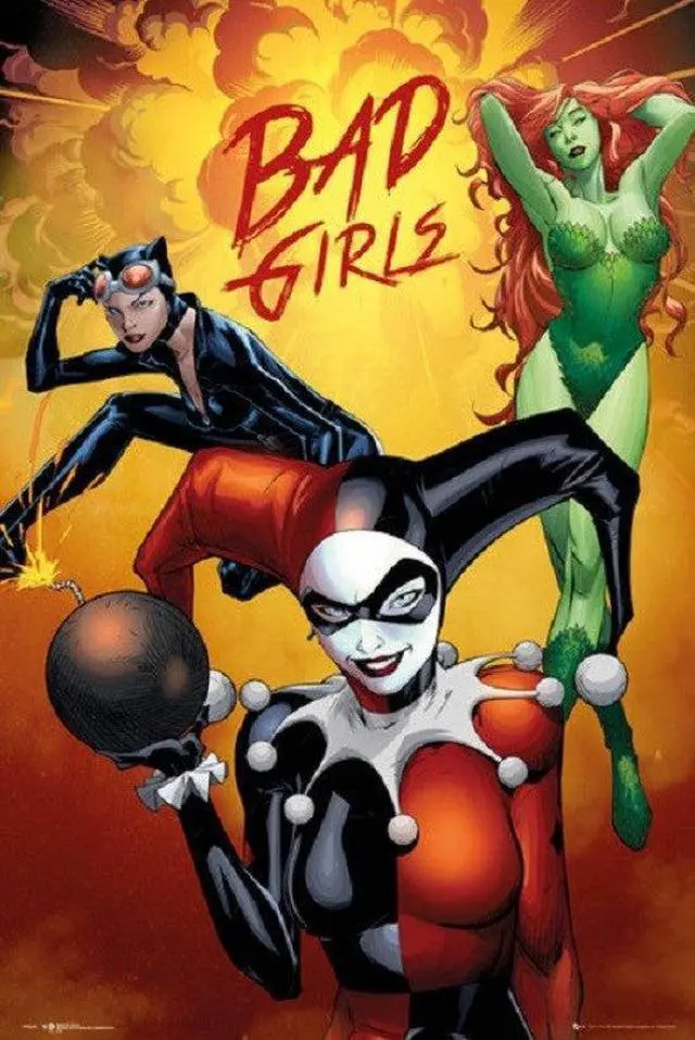 Main image of DC Comics Bad Girls Harley Quinn Bomb Poster Print By (22 X 34)