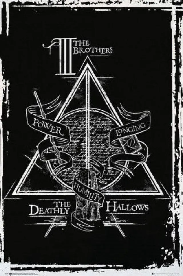 Main image of Harry Potter Deathly Hallows Graphic Poster Print (24 X 36)