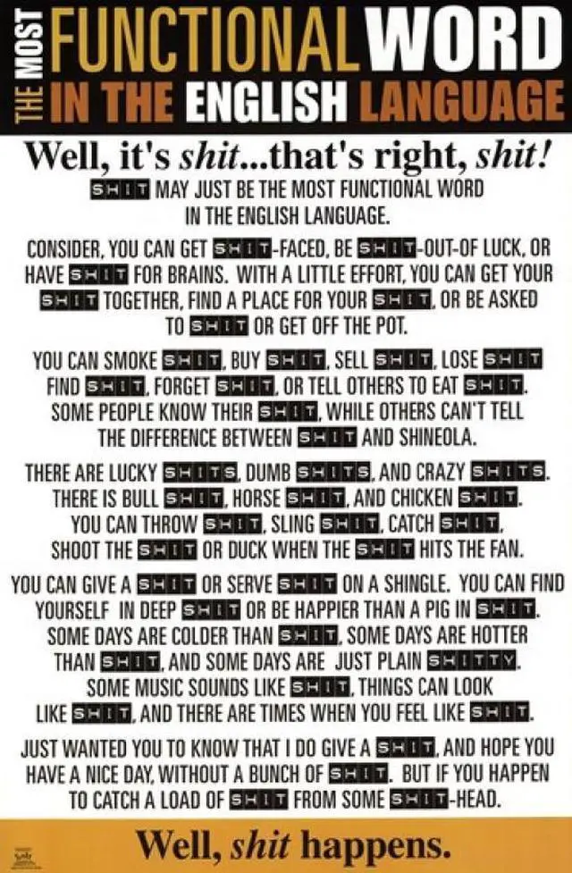 Main image of Functional Word Poster Print (24 x 36)