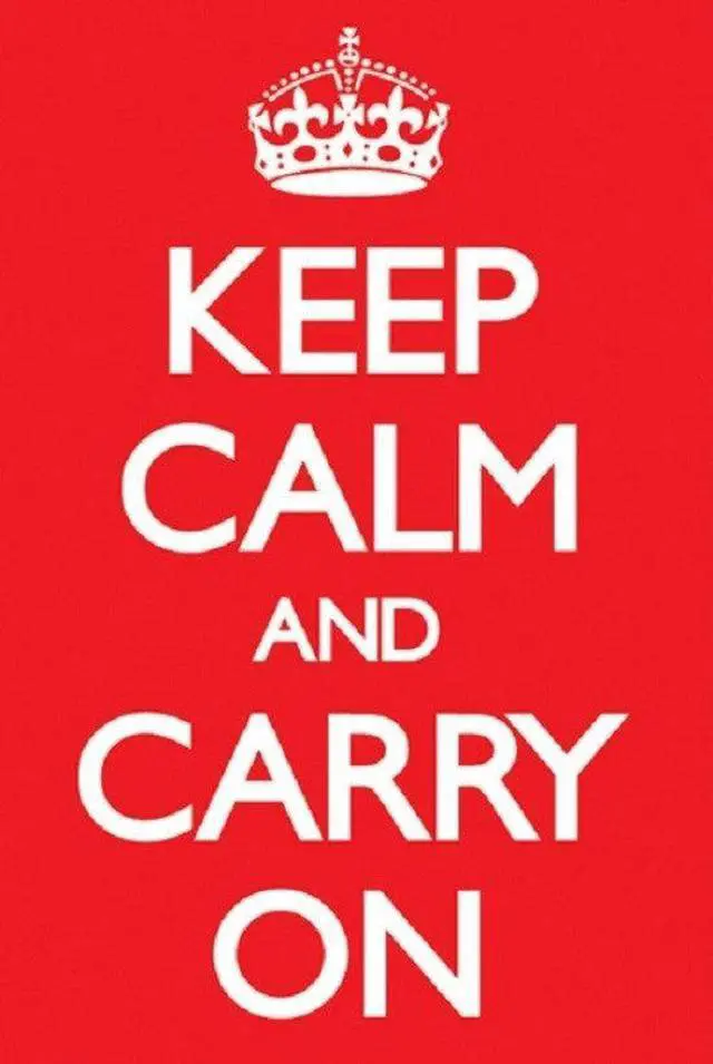Main image of Keep Calm And Carry On Poster Print (24 X 36)