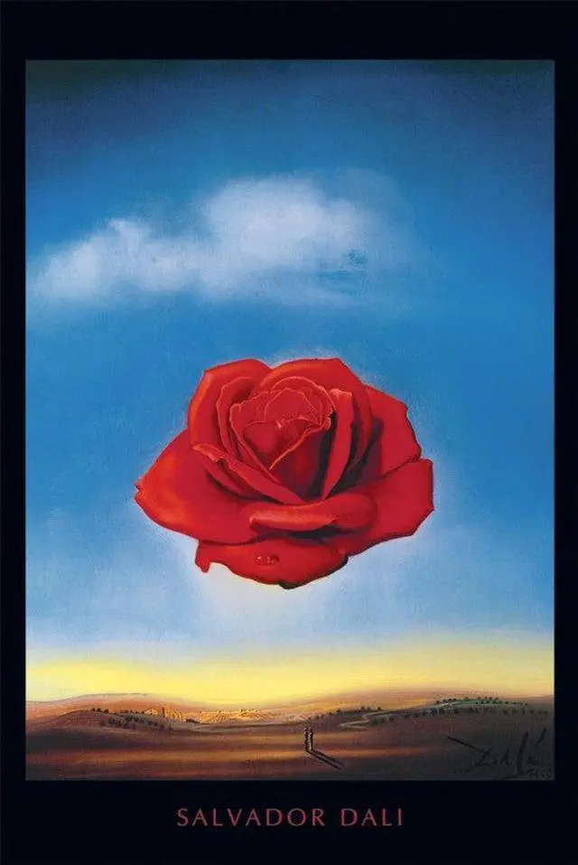 Main image of Salvador Dali Rose Poster Print Meditative Rose Poster Print (24 X 36)