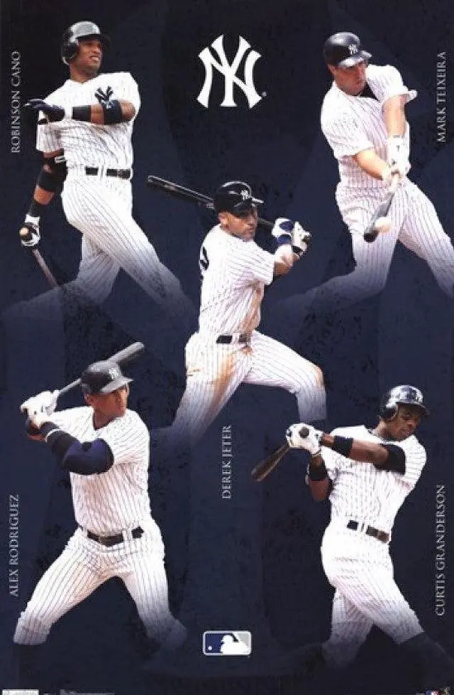 Main image of Yankees - Collage 12 Poster Print (24 x 36)
