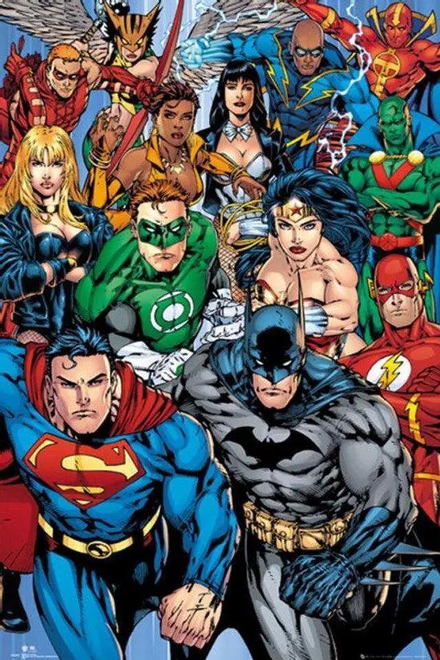 Main image of Dc Comics Super Hero's Poster Print (24 X 36)