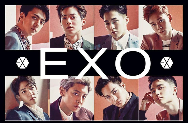 Main image of Exo Collage Kpop Poster Print (24 X 36)