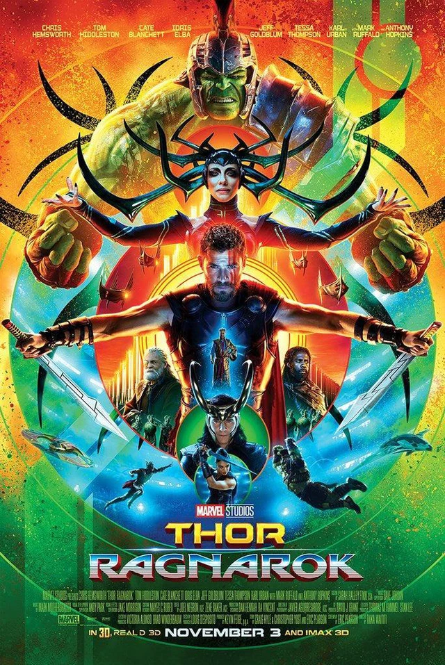 Main image of Thor Ragnarok Movie Poster Print (22 x 34)