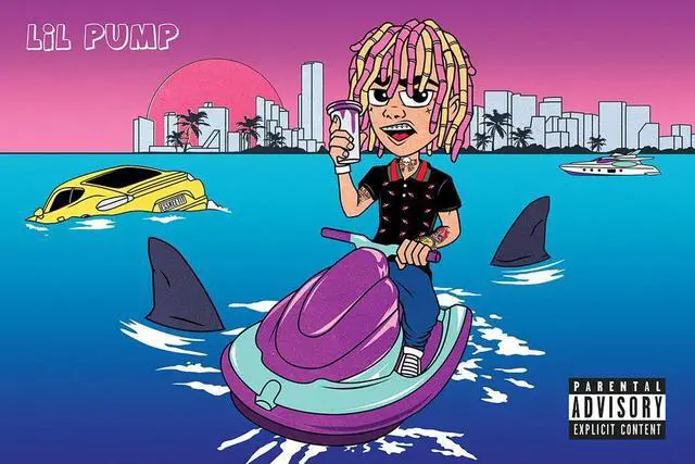 Main image of Lil Pump Jet Ski Poster Print (24 X 36)