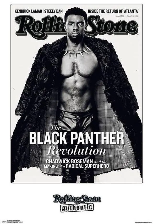 Main image of Rolling Stone - Chadwick Boseman 18 Poster Print (22 x 34)