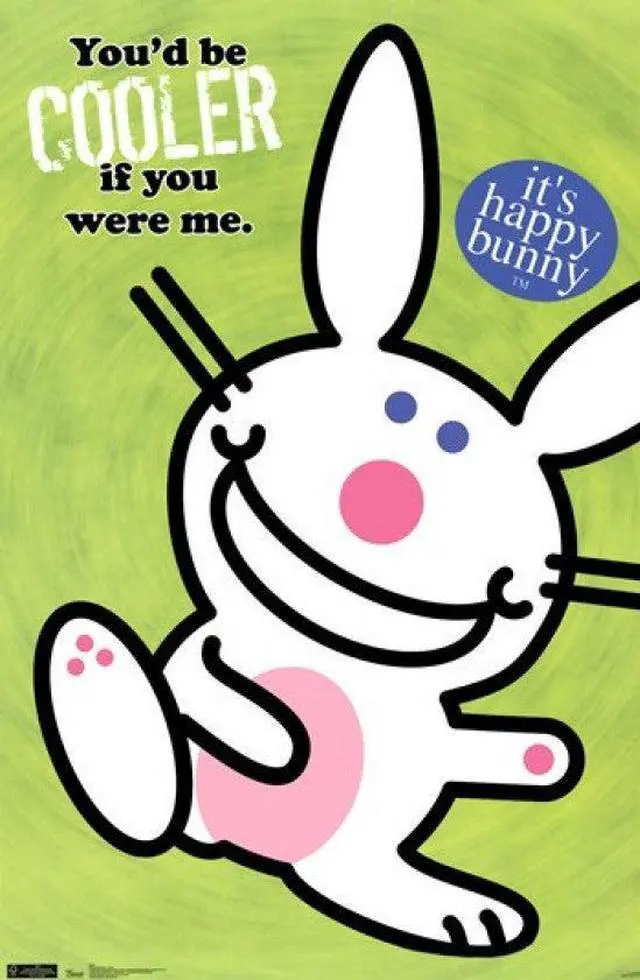 Main image of Happy Bunny - Cooler Poster Print (24 x 36)