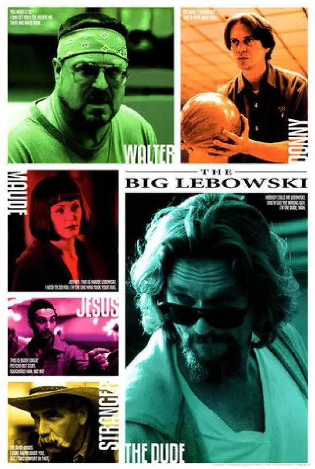Main image of Big Lebowski Collage Poster Print (22 x 34)