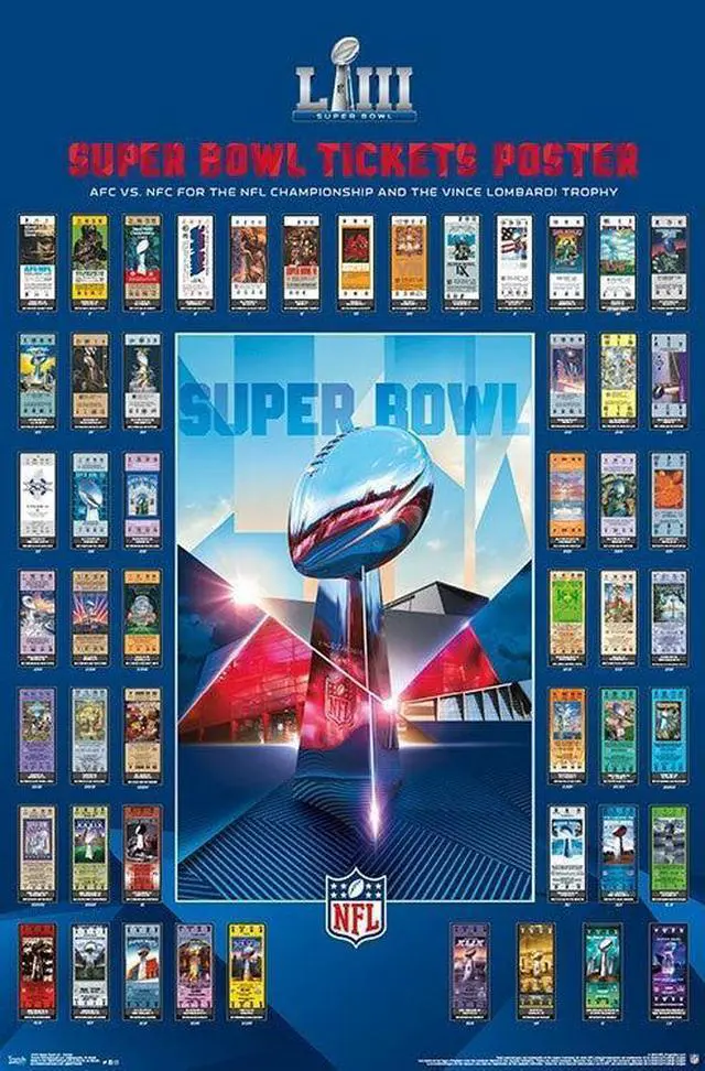 Main image of Super Bowl Liii - Tickets Poster Print (22 x 34)