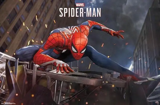 Main image of Spider-Man - Action Poster Print (34 x 22)