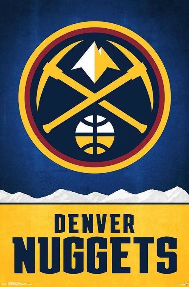 Main image of Denver Nuggets - Logo Poster Print (22 x 34)