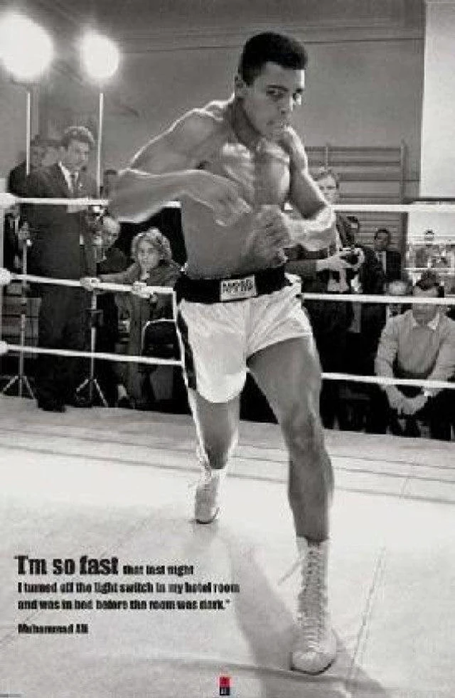 Main image of Muhammad Ali I'm so fast poster Poster (36 x 24)