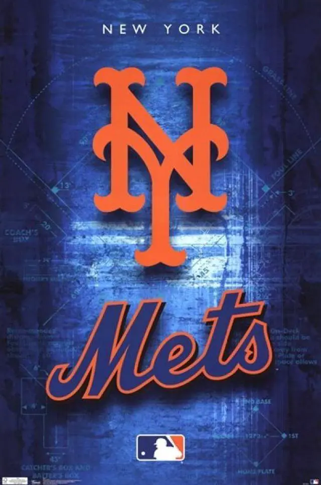 Main image of Mets - Logo 11 Poster Print (22 x 34)