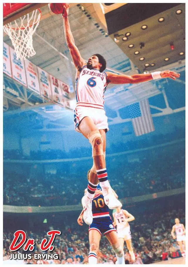 Main image of Dr. J Julius Erving Dunk Poster Print (24 X 36)