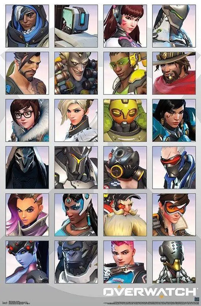 Main image of Overwatch - Portraits Poster Print (22 x 34)