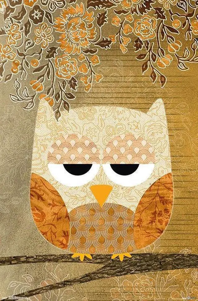 Main image of Antique Owl Poster Print (22 x 34)