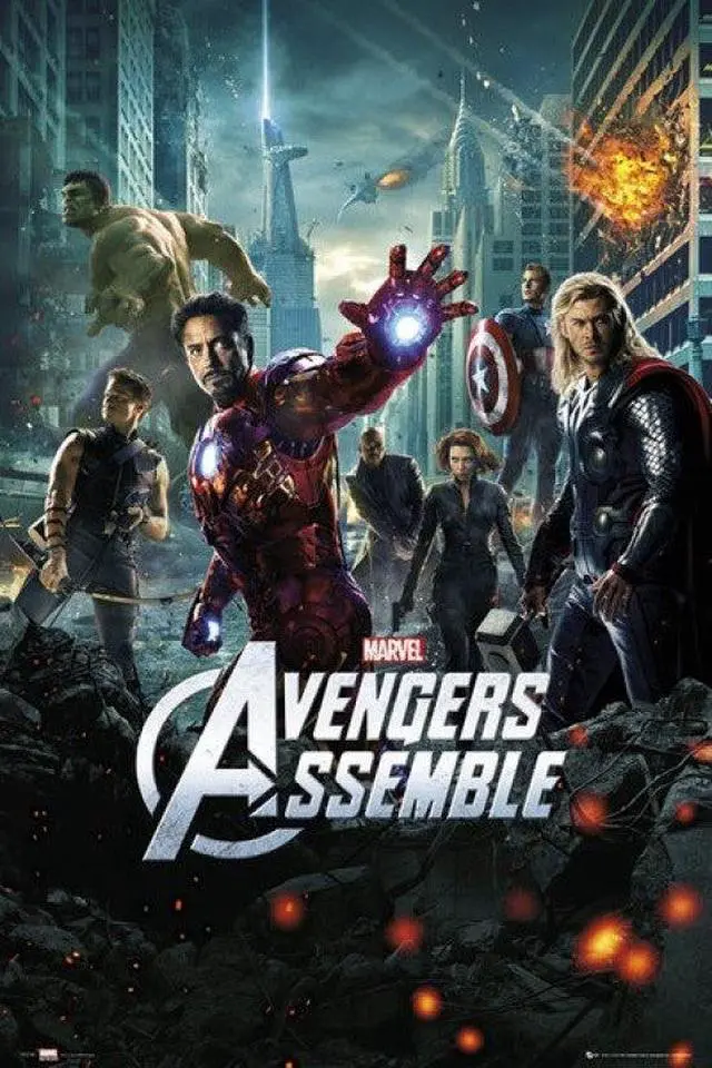 Main image of The Avengers - One Sheet 24X36 Poster Print (24 X 36)