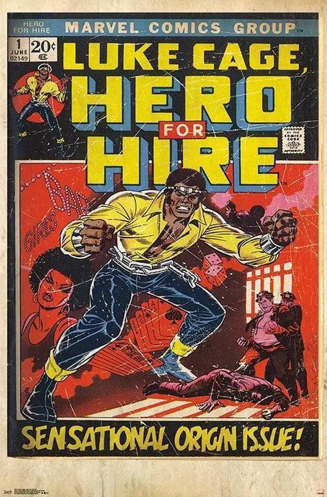 Main image of Luke Cage - Hero For Hire #1 Poster Print (22 x 34)
