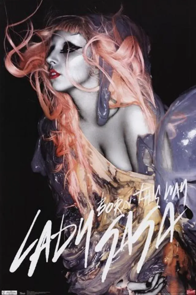 Main image of Lady Gaga - Orange Hair Poster Print (24 x 36)