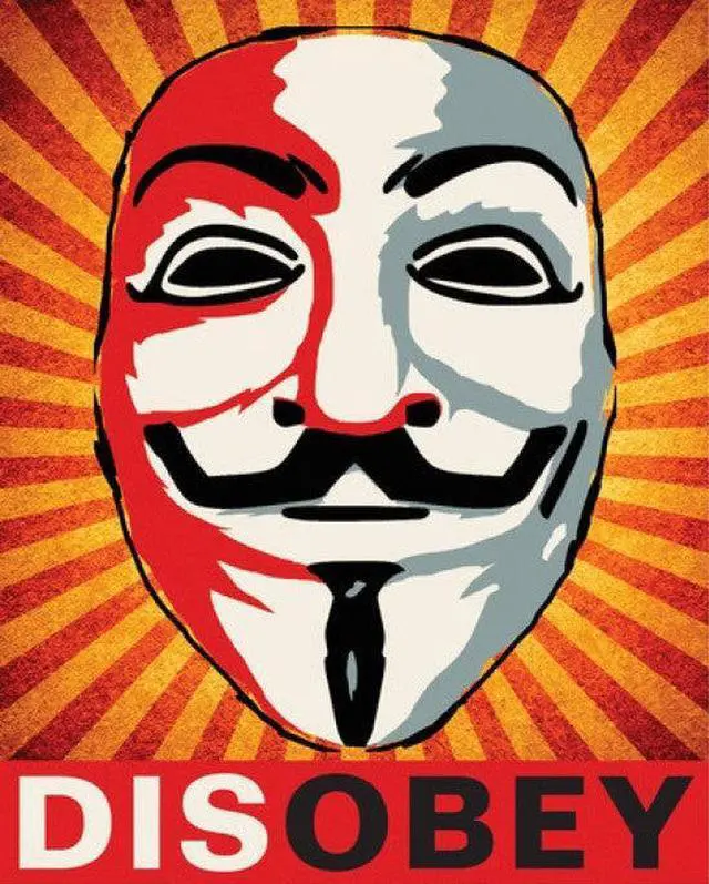 Main image of Disobey Print (Flat Only) 16' X 20' No Rolling Available Poster Print (22 x 34)