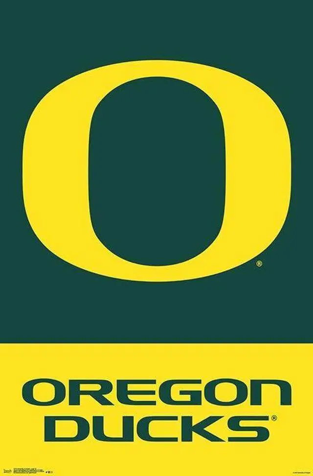 Main image of University Of Oregon - Logo Poster Print (22 x 34)