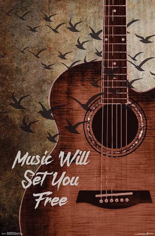 Main image of Music Will Set You Free Poster Print (22 x 34)